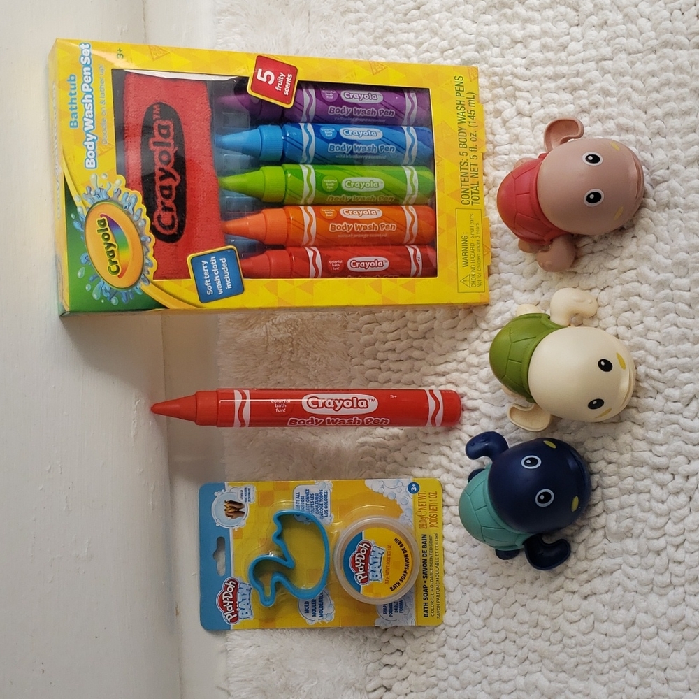 Bath Toys and Wash Set